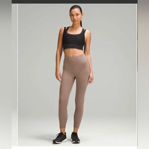 Lululemon Wunder train High Rise Ribbed Tight 25" Taupetastic size 4